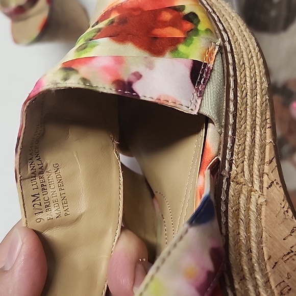 Naturalizer N5 Comfort bright colorful Lulianna espadrille sandals sz 9.5 - Picture 8 of 11